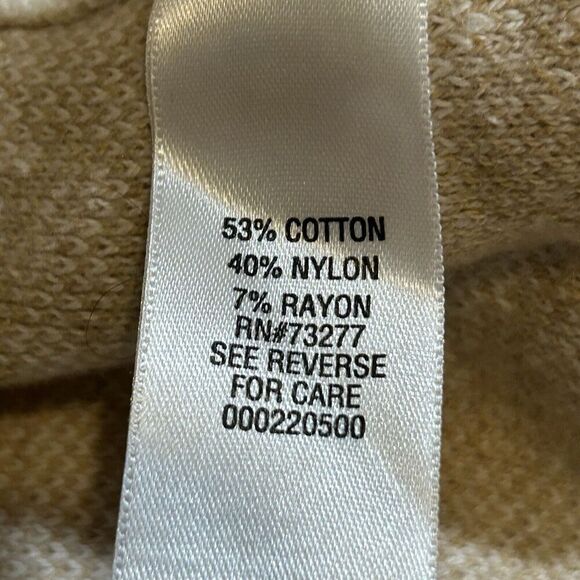 Croft & Barrow Womens XXL Pullover Houndstooth Beige & White - Picture 4 of 6